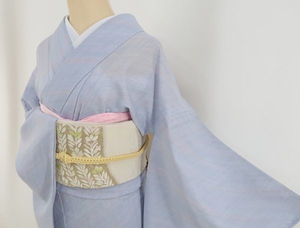 ゆめsaku 洗える夏着物“上品な面持ちに勢いある涼味を秘めて♪”小紋 r