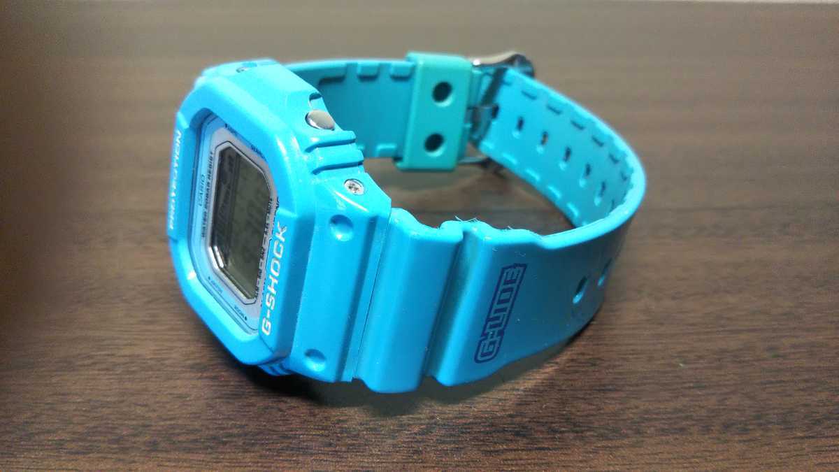CASIO G-SHOCK GLX-5600A-2JF G-LIDE ターコイズ 水色 タイドグラフ
