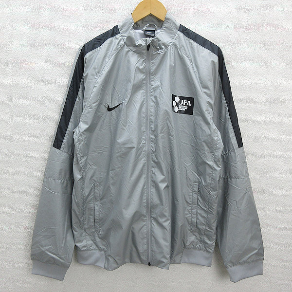  X ナイキ/NIKE JFA NATIONAL TRAINING CENTRE 大きいサイズ ウォームアップジャケット 3XL 灰色グレーMENS/140(ナイキ)｜売買されたオークション情報、yahooの商品情報をアーカイブ公開 - オークファン ナイロン
