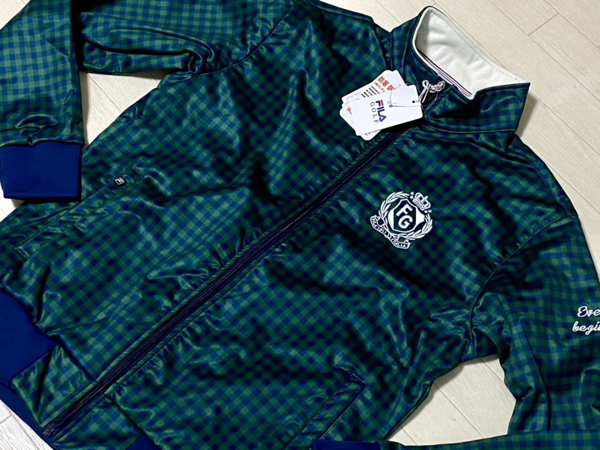 最新作，爆買い FILA GOLF ギンガムチェック柄 裏フリース 保温 フルジップ ボンディング ブルゾン NV サイズM(その他)｜売買されたオークション情報、yahooの商品情報をアーカイブ公開 - オークファン ジャンパー、ジャケット