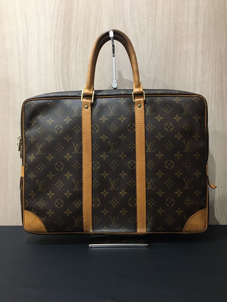  1円 LOUIS VUITTON ルイヴィトン ヴォワヤージュ モノグラム ブリーフケース ビジネスバッグ M40226 ヴィンテージ(ブリーフケース、書類かばん)｜売買されたオークション情報、yahooの商品情報を かばん、バッグ