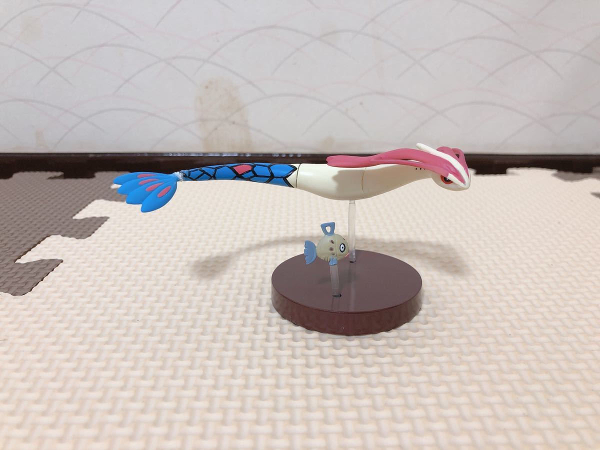立体ポケモン図鑑 ミロカロス ヒンバス 遊泳ポーズ S*.様 立体 