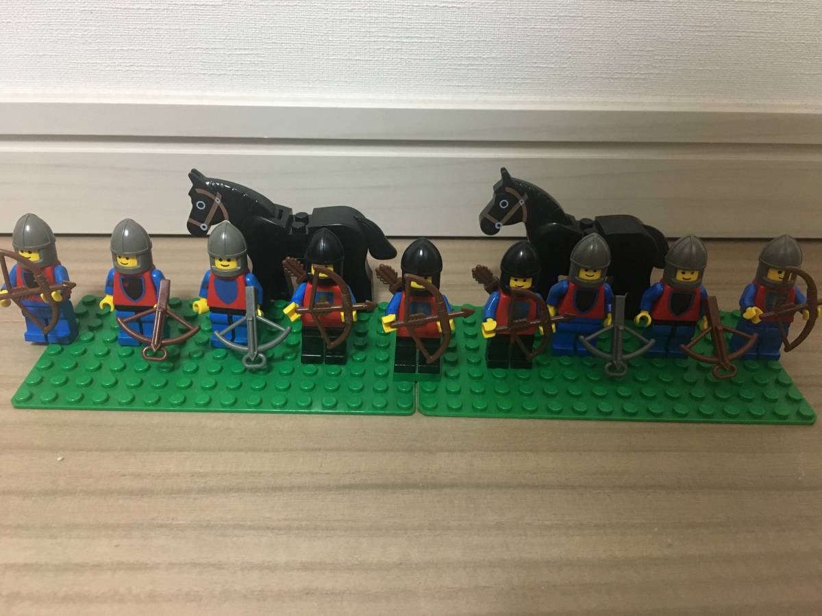 レゴ お城シリーズ LEGO ミニフィグ 正規品 おまけ付き 騎士 馬 2個 