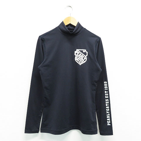 【超激得，お買い得】 PEARLY GATES パーリーゲイツ ハイネック長袖Tシャツ ネイビー系 1 240001406233 ゴルフウェア レディース(パーリーゲイツ)｜売買されたオークション情報、yahooの商品情報をアーカイブ公開 - オーク シャツ