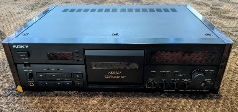 Sony ソニー TC-K333ESA 通電のみ確認　現状、ジャンク品　#2 ジャンク品 SONY ソニー カセットデッキTC-K333ESA