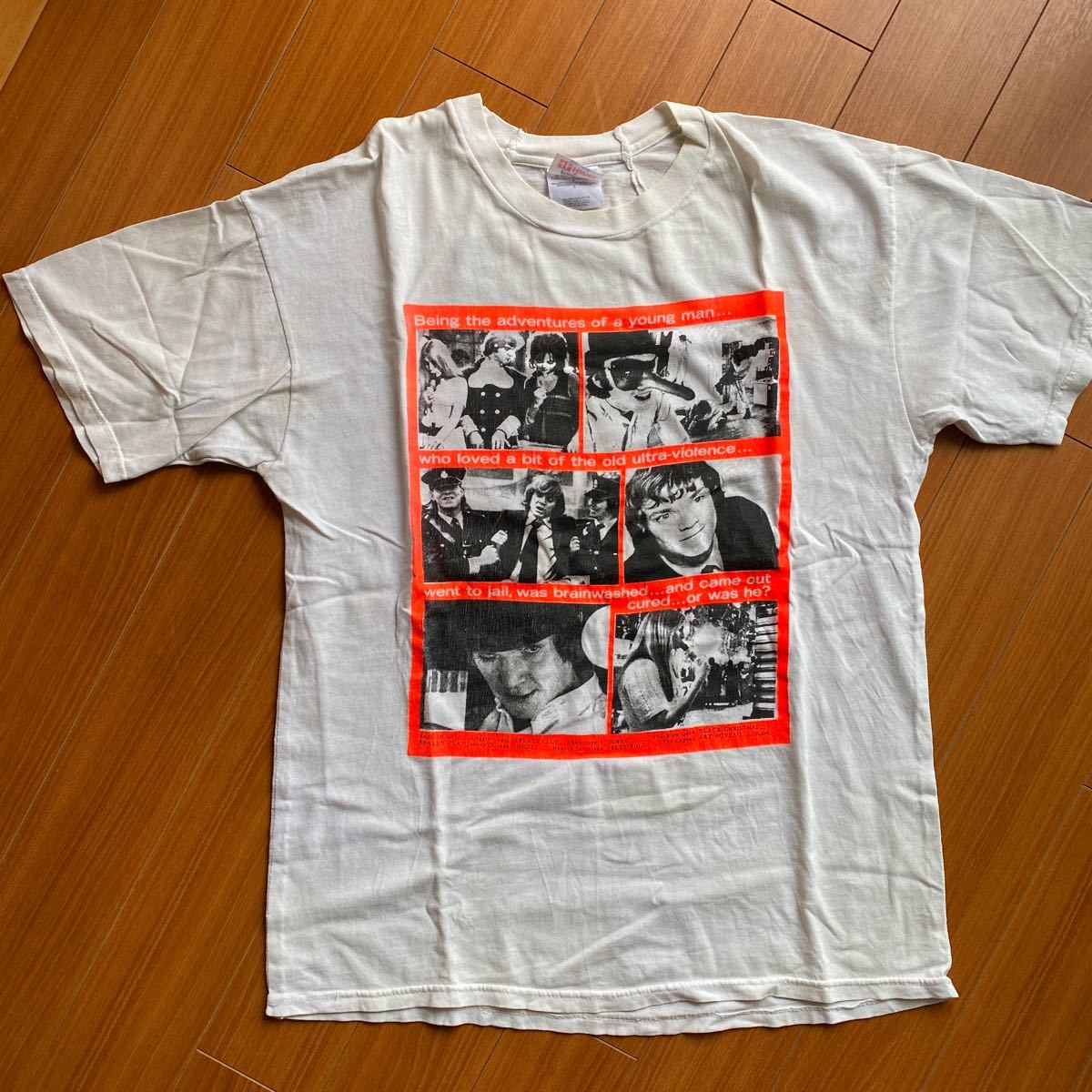 Hanes 時計仕掛けのオレンジ 90s オレンジ orange Tee ヘインズ 