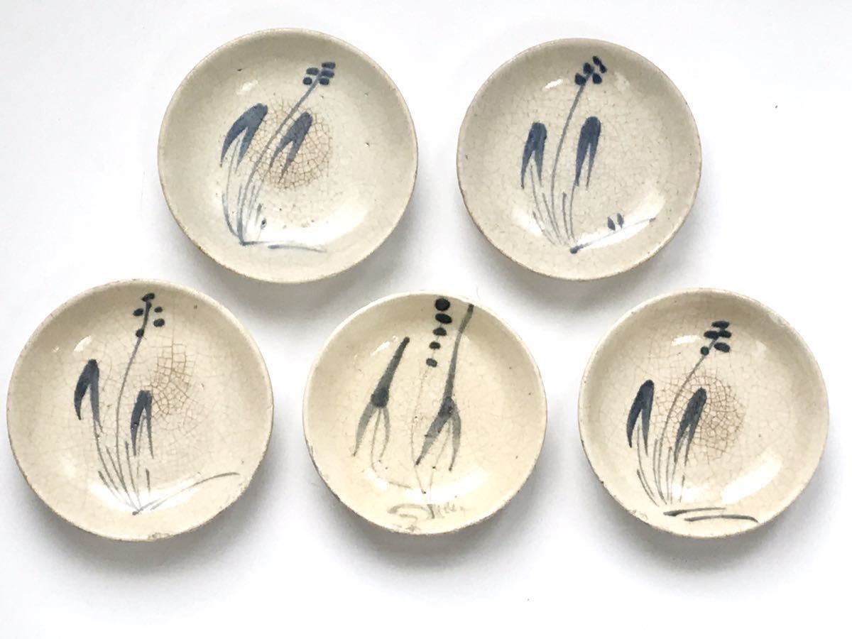 瀬戸太白手 or 瀬戸染付磁器 小皿（5枚セット）美品！ 瀬戸太白手 or