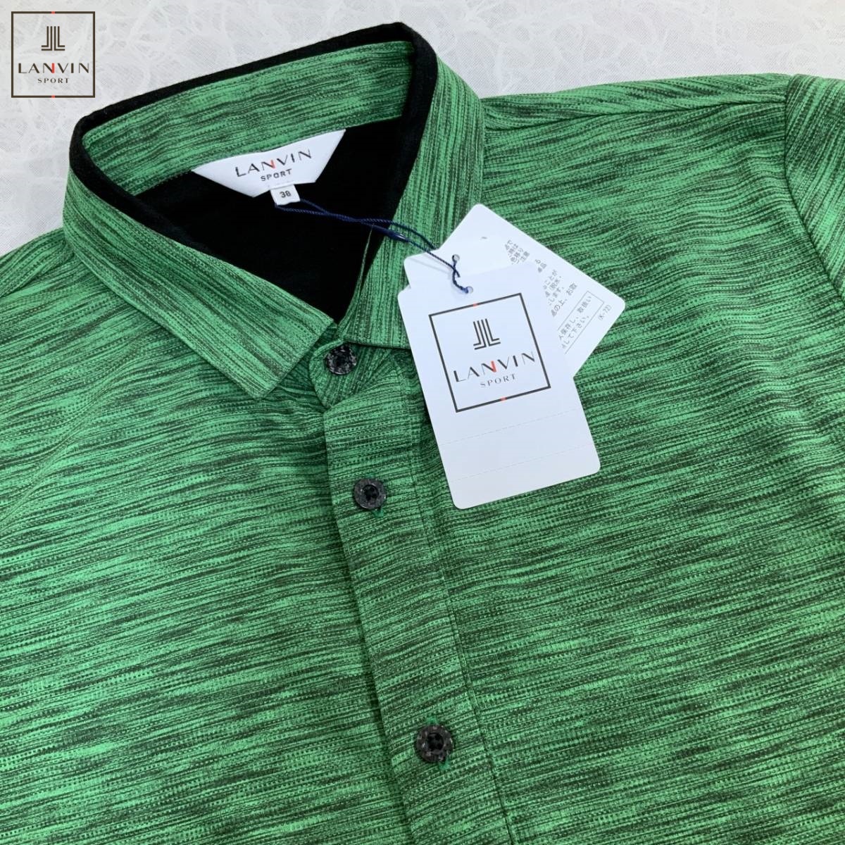  ￥25 300 税込み ランバン Ｍ LANVIN SPORT GOLF 日本製 半袖シャツ Green(マンシング)｜売買されたオークション情報、yahooの商品情報をアーカイブ公開 - オークファン シャツ