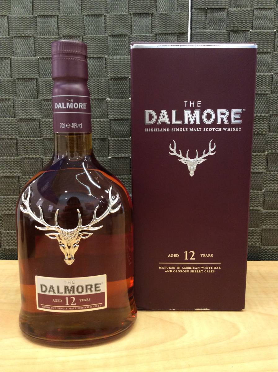  8368 未開栓 DALMORE ダルモア 12年 シングルモルト スコッチ ウィスキー 700ml 40％(ハイランド)｜売買されたオークション情報、yahooの商品情報をアーカイブ公開 - オークファン シングルモルト