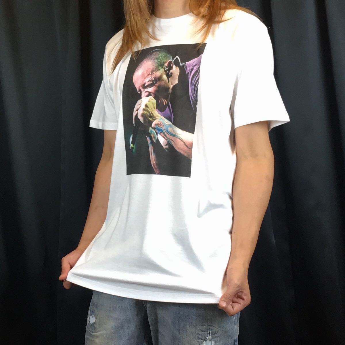 【人気，爆買い】 LINKIN PARK リンキンパーク チェスター バンド ライブ シャウト Tシャツ S M L XL ビッグ オーバーサイズ XXL~5XL ロンT パーカー 可(Tシャツ)｜売買されたオークション情報、yahooの商品情報をアーカ Tシャツ