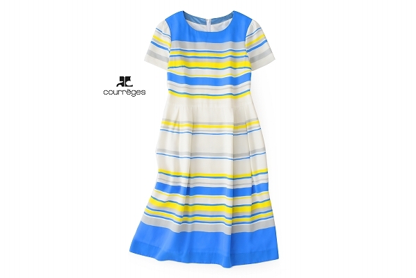  厳選 Courregesクレージュ3.5万 38size/9号 ワンピースQ090(ワンピース（ロング）)｜売買されたオークション情報、yahooの商品情報をアーカイブ公開 - オークファン 女性用