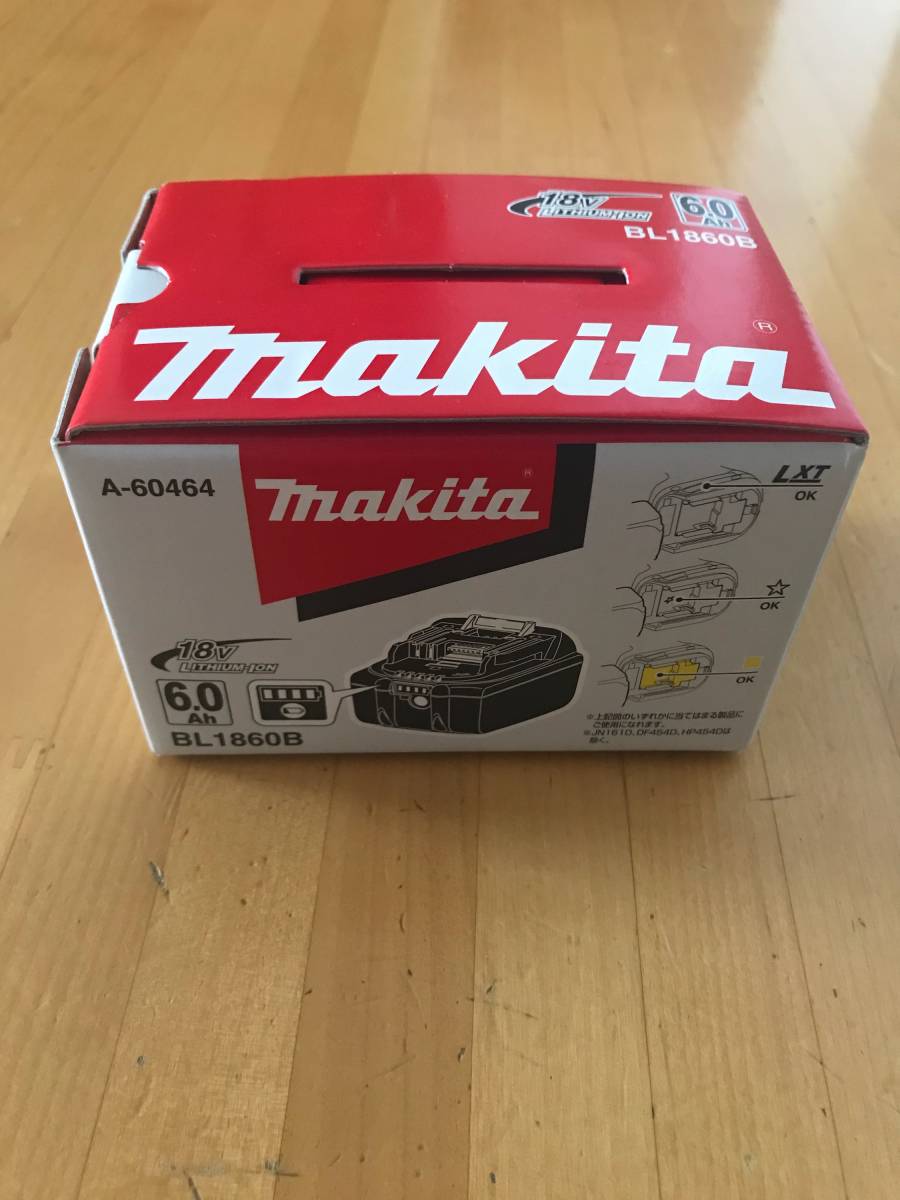 【限定SALE，新作】 マキタ 18V 6.0Ah 純正バッテリー BL1860B（新品、未使用）(2)