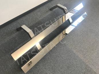 鏡面ステンレス サイドバンパー 1600mm ステー4本付き 左右セット 2026
