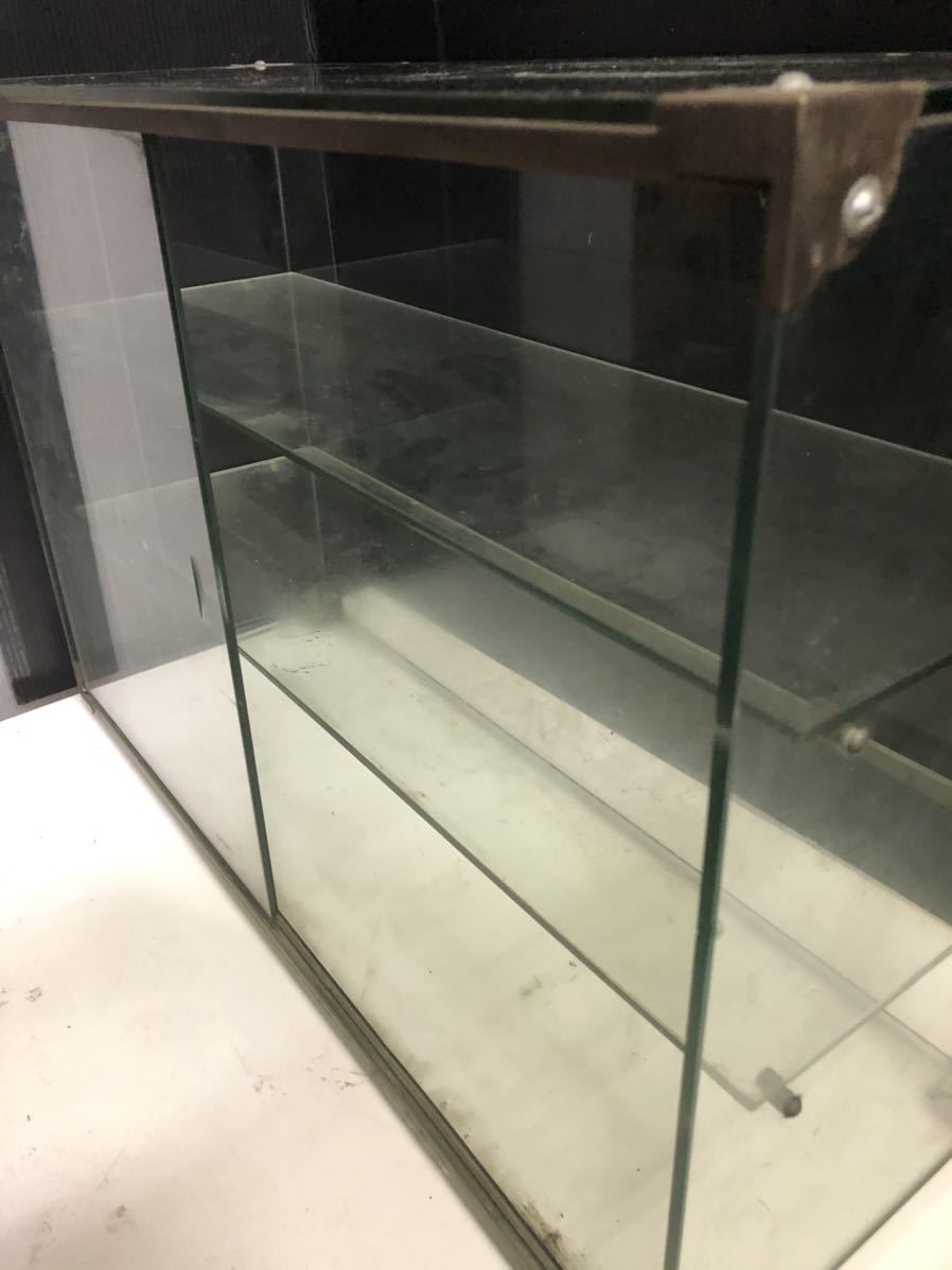 レトロ ガラスケース ガラスショーケース コレクションケース スライド