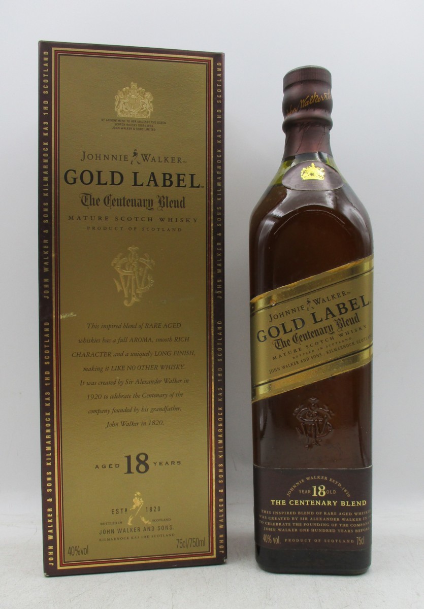 同梱OK商品】JOHNNIE WALKER GOLD LABEL 18年 ジョニー ウォーカー