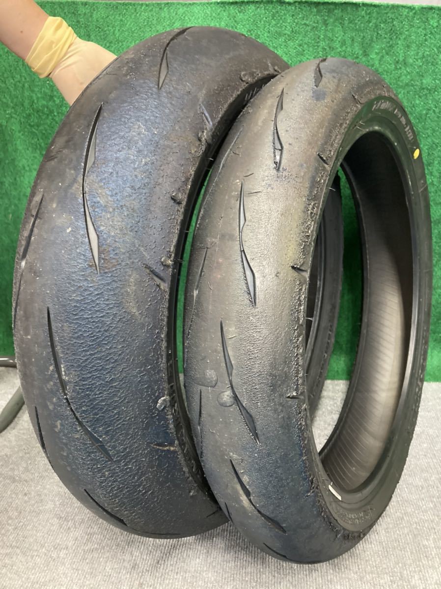 BATTLAX RACING R11 ST600指定タイヤ前後セット ブリヂストン BATTLAX RACING R11 レース用中古タイヤ ST600 パーツ