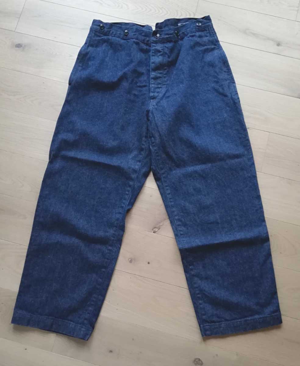 comoli denim over pants コモリ デニムオーバーパンツsize3 COMOLI