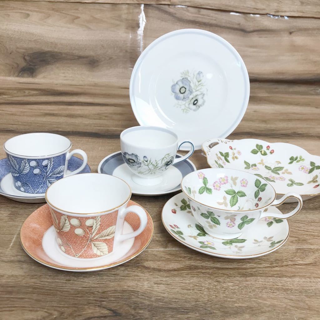 92-120 Y129-782351 ウェッジウッド Wedgwood カップ&ソーサー ティーカップ お皿 プレート 食器 ワイルドストロベリー