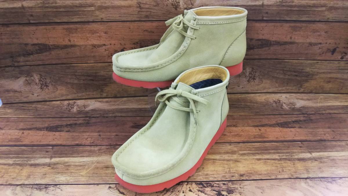 数量限定，SALE Clarks &times; nanamika クラークス &times; ナナミカ ワラビーブーツ UK7Gサイズ Gore-Tex素材 vibramソール カーキ(7インチ以下)｜売買されたオークション情報、yahooの商品情報をアーカイブ公開 - オーク 7インチ以下