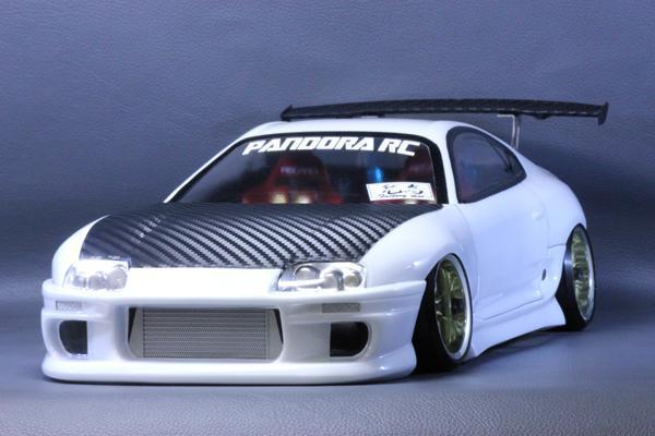 JZA80 RC Toyota Body Pandora Supra 1⁄10 - Set Clear PANDORA