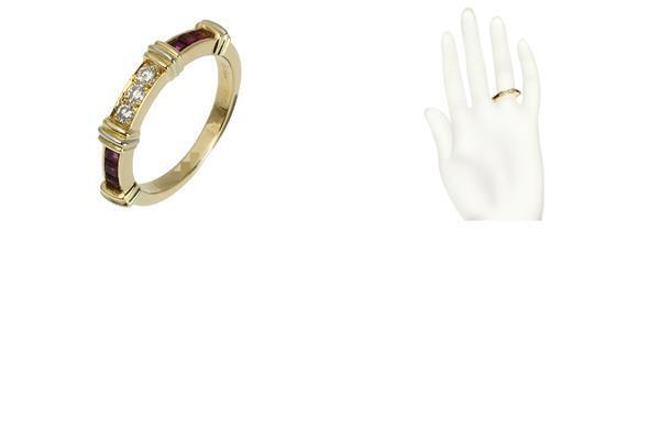 カルティエ コンテッサ サファイア ダイヤ リング YG WG イエローゴールド ホワイトゴールド 18K 11号 #52 指輪 アクセサリー SAランク