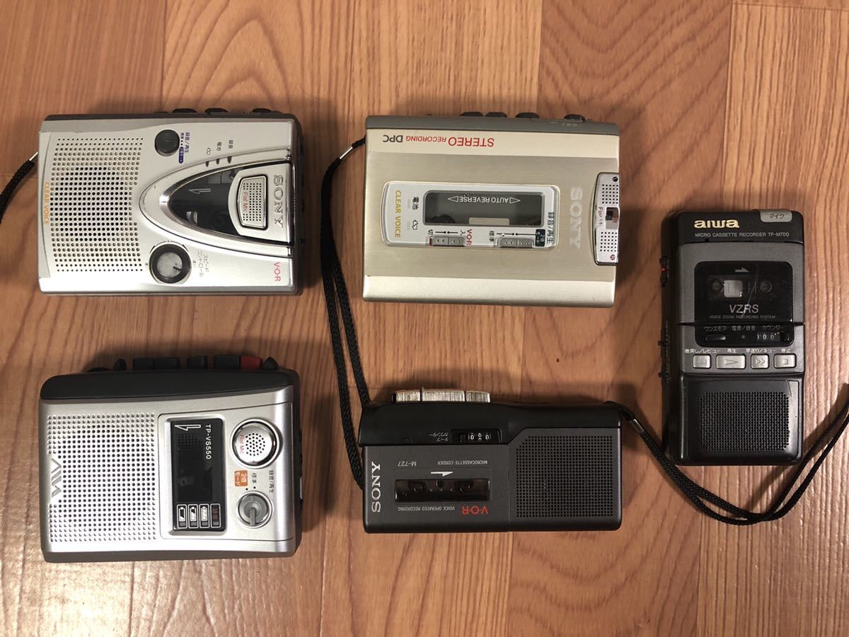SONY Panasonic カセットレコーダー、AIWAcassette boy.まとめて 