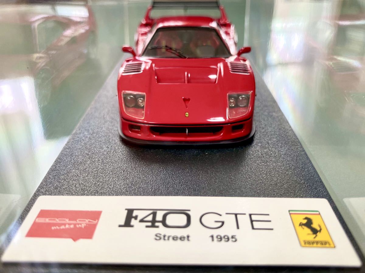 1⁄43 限定 メイクアップ アイドロン F40 GTE ストリート ブラック
