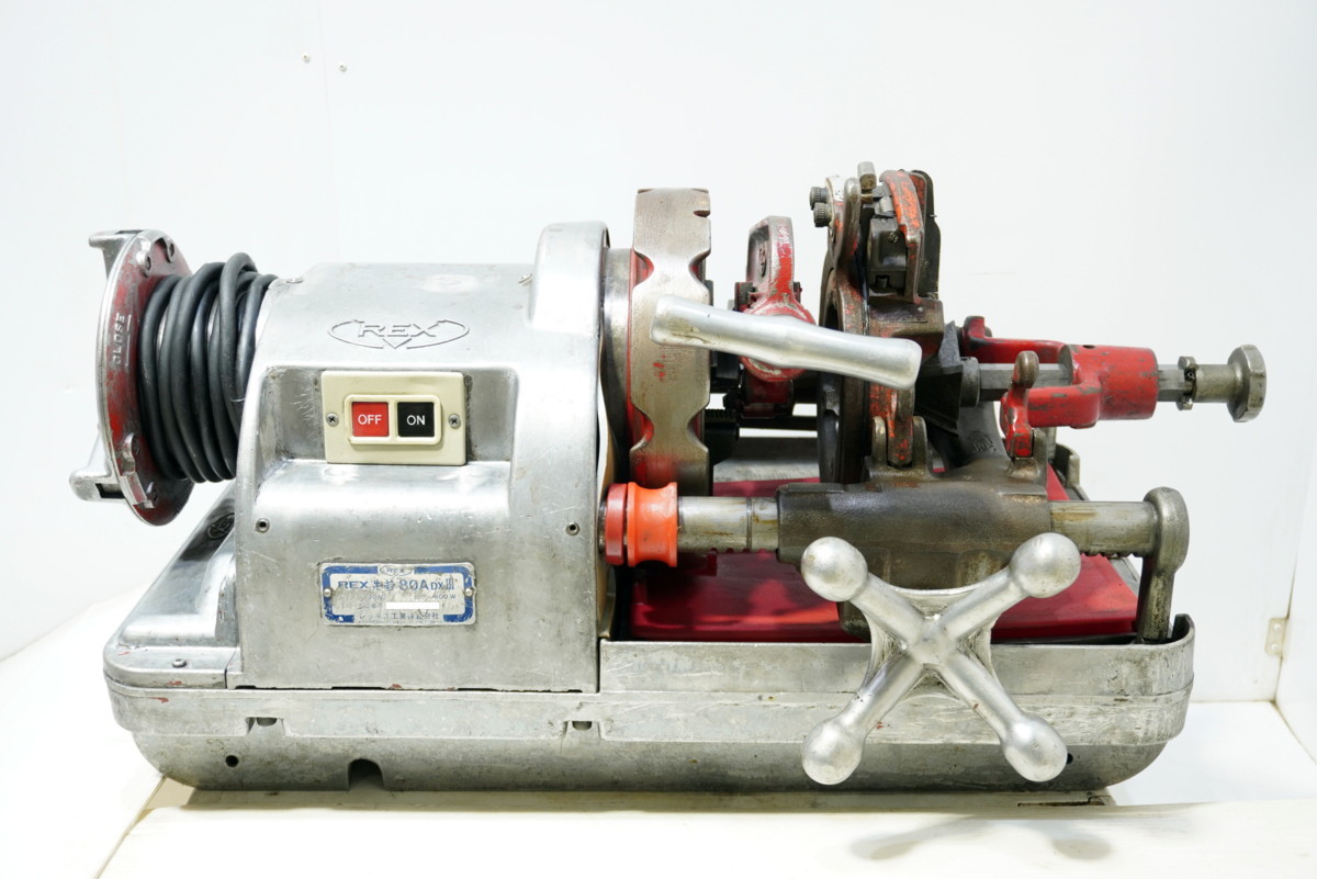 西H☆REX レッキス 牛若 80A DXⅢ DX3 パイプマシン ねじ切り機