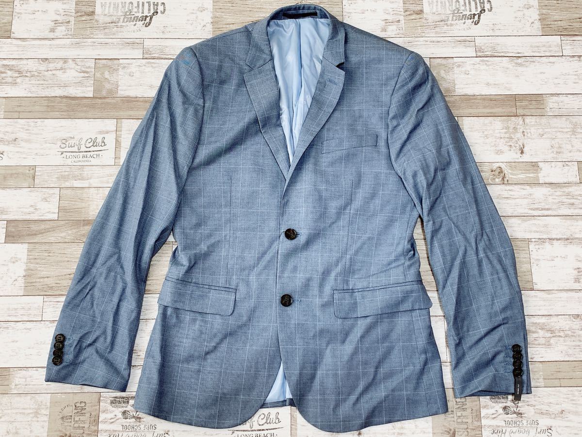 H M エイチアンドエム タグ付き テーラードジャケット メンズ 46 ブルーグレー トップス テーラードジャケット ブレザー 売買されたオークション情報 Yahooの商品情報をアーカイブ公開 オークファン Aucfan Com