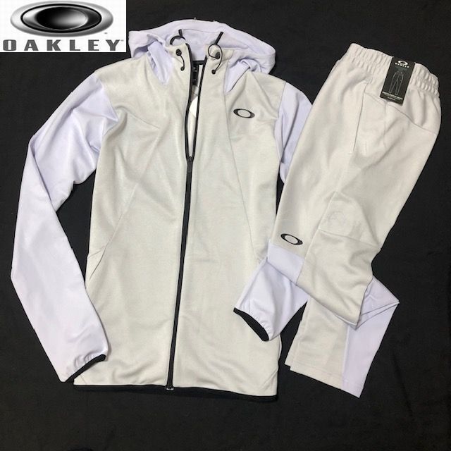 【SALE，本物保証】 オークリー OAKLEY トレーニングウェア XL ジップアップジャケット&パンツ ジャージ 上下セット セットアップ ホワイト(ジャージ)｜売買されたオークション情報、yahooの商品情報をアーカイ ジャージ