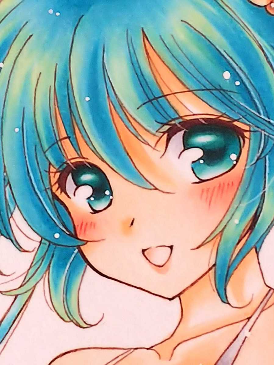 手描きイラスト 初音ミク 海 手描きイラスト 売買されたオークション情報 Yahooの商品情報をアーカイブ公開 オークファン Aucfan Com