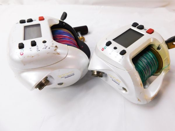 561☆電動リール 2点セット☆SHIMANO 1000EV・3000R☆ジャンク