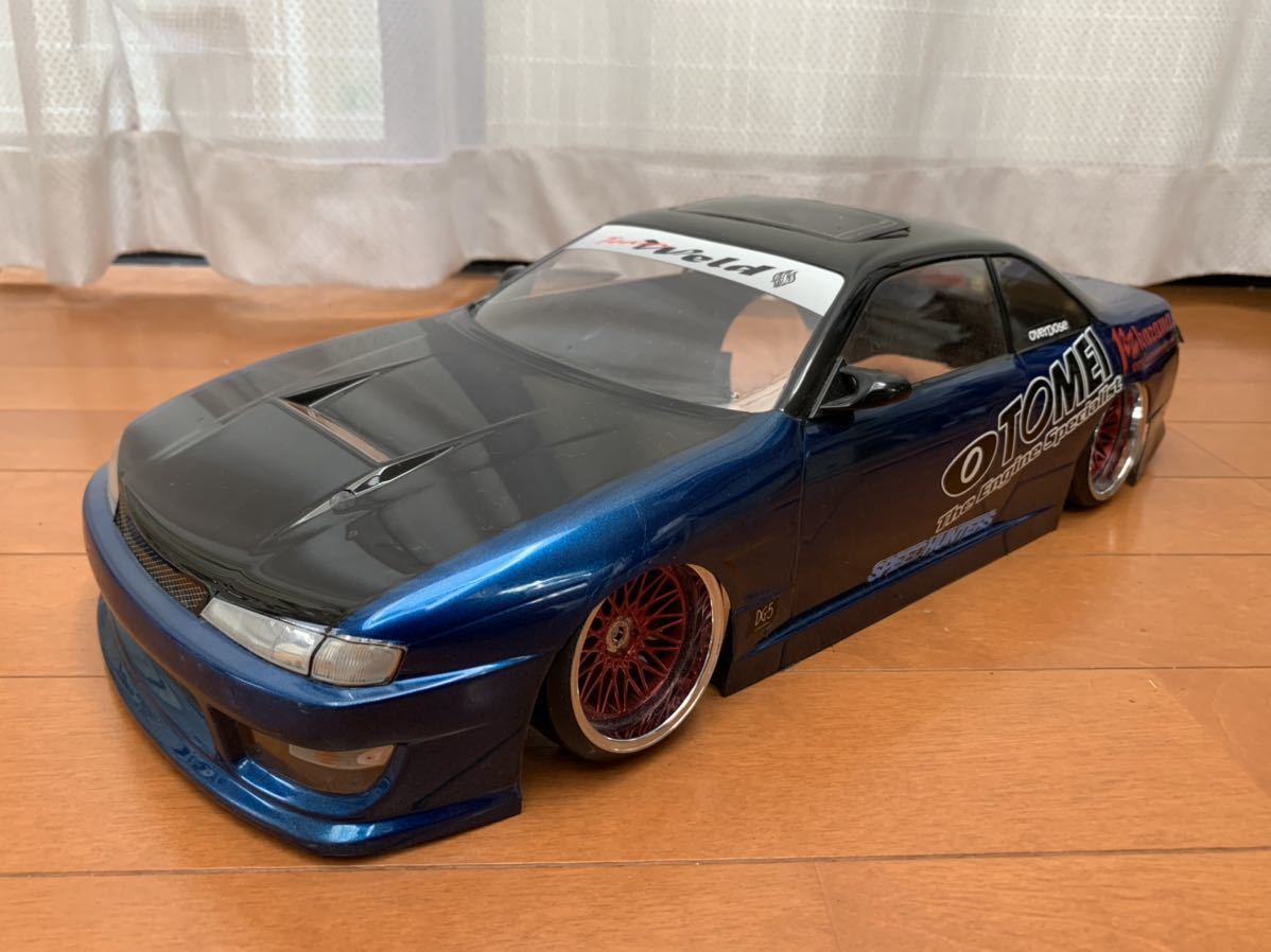 ヨコモ　ニッサン S14シルビア サンルーフ付　塗装済みボディ　中古_1