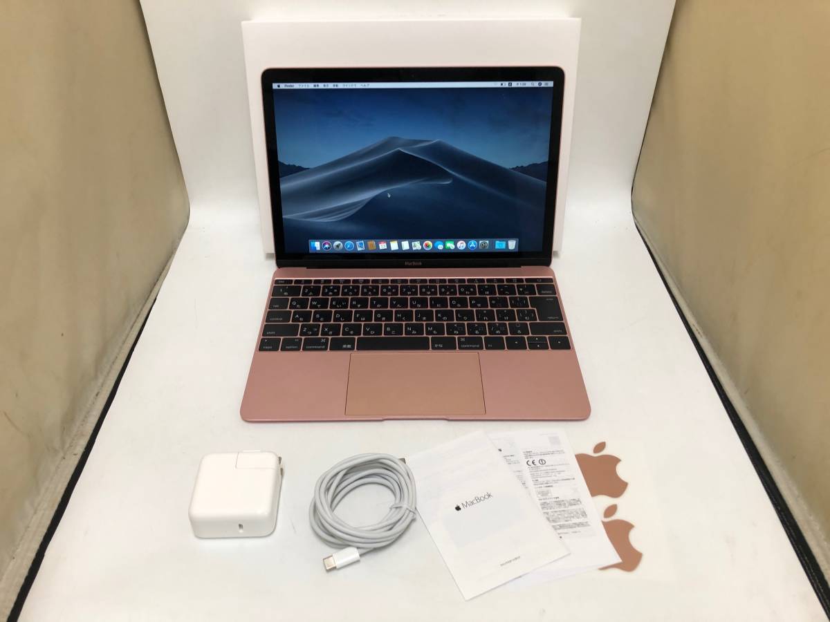 129 美品 充放電回数 28回 Apple MacBook 2016 12インチ MMGL2J/A CPU