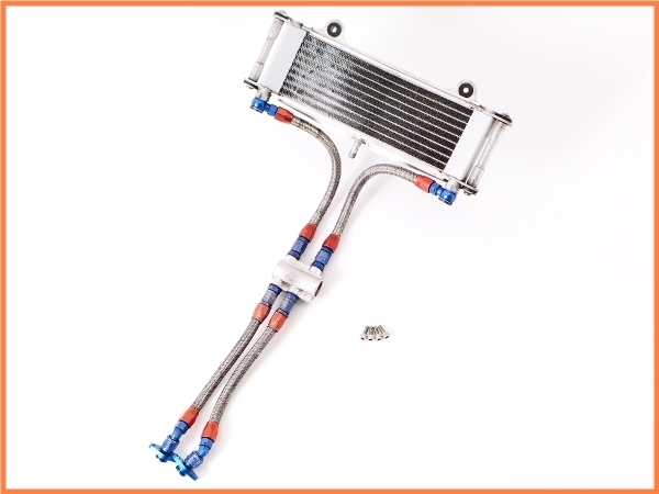 ★ 『M2』良品♪XJR1200/XJR1300 ACTIVE ラウンドオイルクーラーkit♪サーモ付♪実働車取外♪