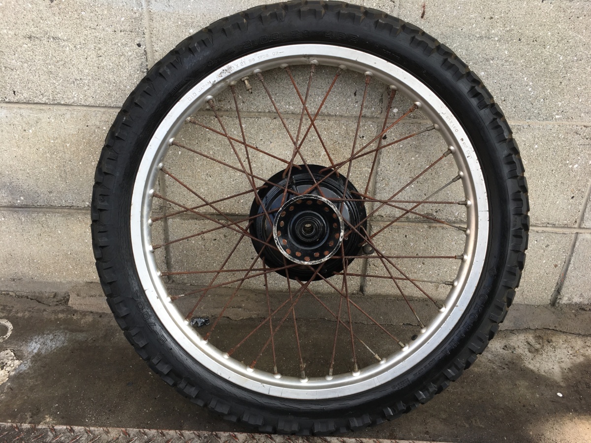 ホンダ XL250S 21インチ フロントホイール 21×1.60 DID リム 程度は