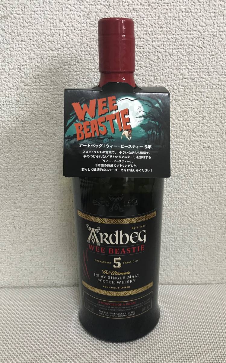  未開栓 アードベッグ / Ardbeg ウィー ビースティー 5年 WEE BEASTIE 5Years Old 1本 700ml(アイラ)｜売買されたオークション情報、yahooの商品情報をアーカイブ公開 - オークファン シングルモルト
