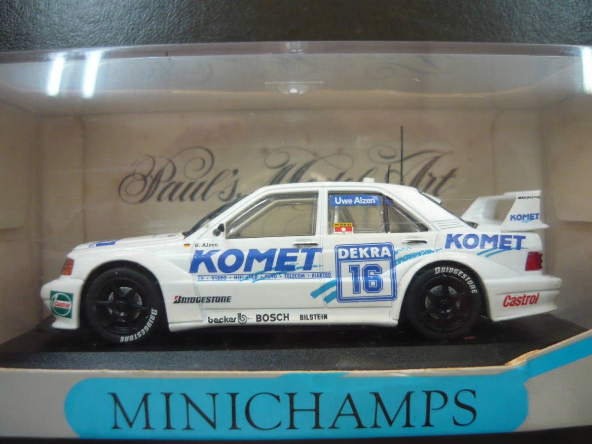 【爆買い，品質保証】 1/４３ ミニチャンプス メルセデスベンツ190E 2.5-16 Evo2 DTM KOMET16(レーシングカー)｜売買されたオークション情報、yahooの商品情報をアーカイブ公開 - オークファン レーシングカー