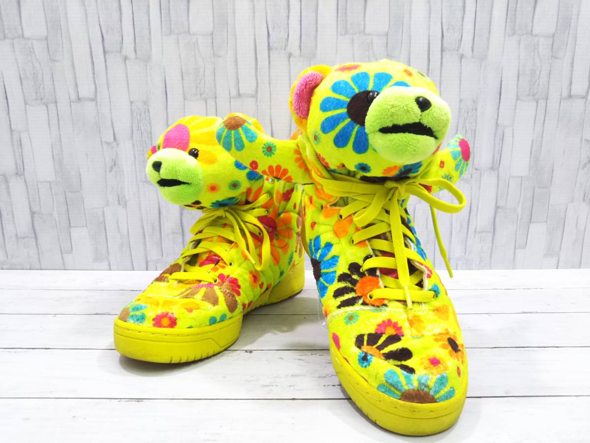 adidas アディダス スニーカー JEREMY SCOTT コラボ Bear Shoes G61076 クマ サイズ 27.5cm マルチカラー 通年 店舗受取可