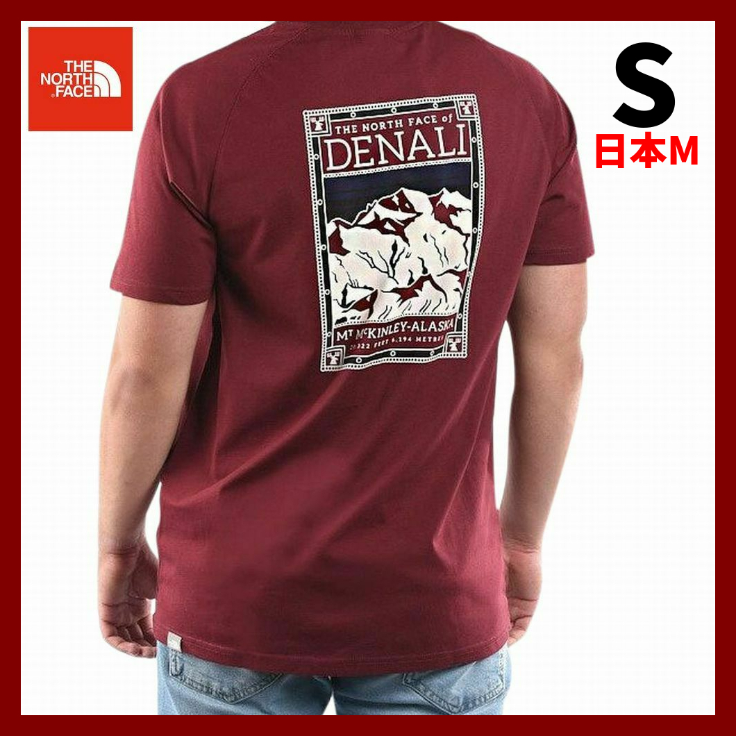 新作入荷，低価 正規品 ノースフェイス THE NORTH FACE 半袖Tシャツ DENALI デナリ マッキンリー ワインレッド 海外Sサイズ 日本M相当(半袖Tシャツ)｜売買されたオークション情報、yahooの商品情報をアーカイブ公開 男性用