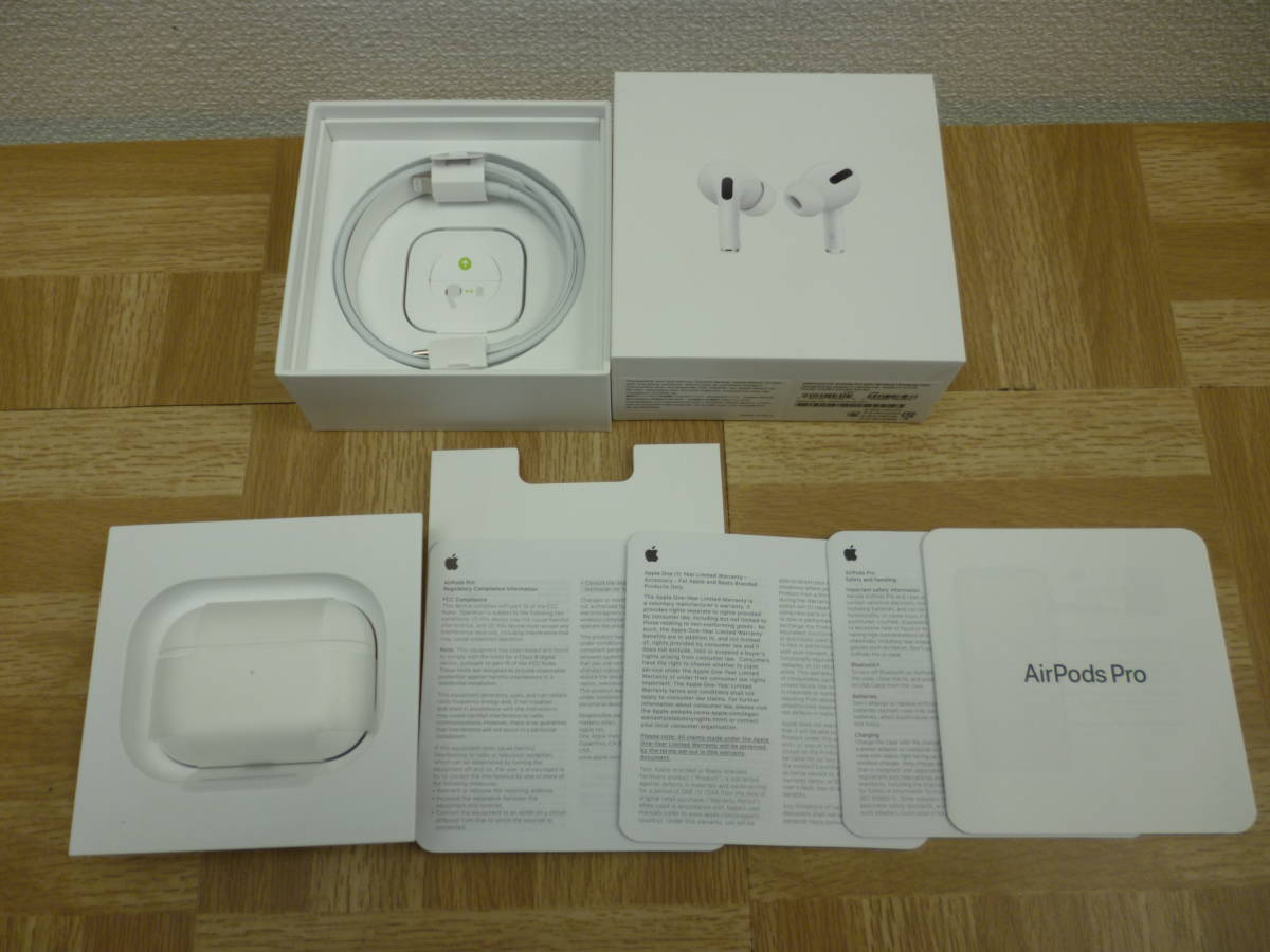 【動作確認済】Airpods pro (付属品付) 値下げ値打ち ofe/217217/2008/アップル Apple AirPods Pro MWP22J/A