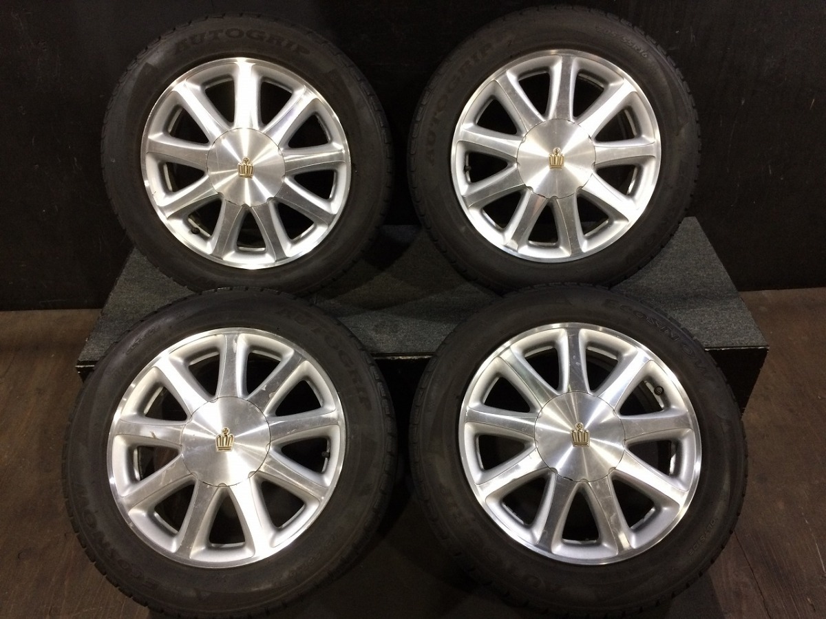 得価，爆買い トヨタ クラウン 純正 16インチ 6.5J +50 PCD114.3 5H アルミ & AUTOGRIP ECOSNOW 205/55R16 スタッドレス 4本セット 引取り可能(スタッドレスタイヤ)｜売買されたオークション情報、yahooの商品情報をア 5穴