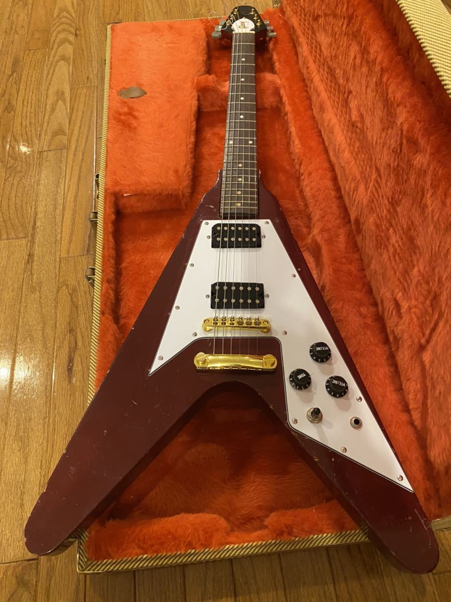 フライングV チェリーレッド 国産ヴィンテージ yyguitar 【公式通販】