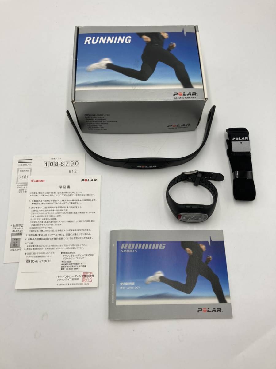 本物保証，100%新品 9-101//POLAR RS100 BLACK ポラール ハートレートモニター ブラック スポーツ 心拍計 健康サポート機器 品(スポーツ心拍計)｜売買されたオークション情報、yahooの商品情報をアーカイブ公開 - オー スポーツ心拍計