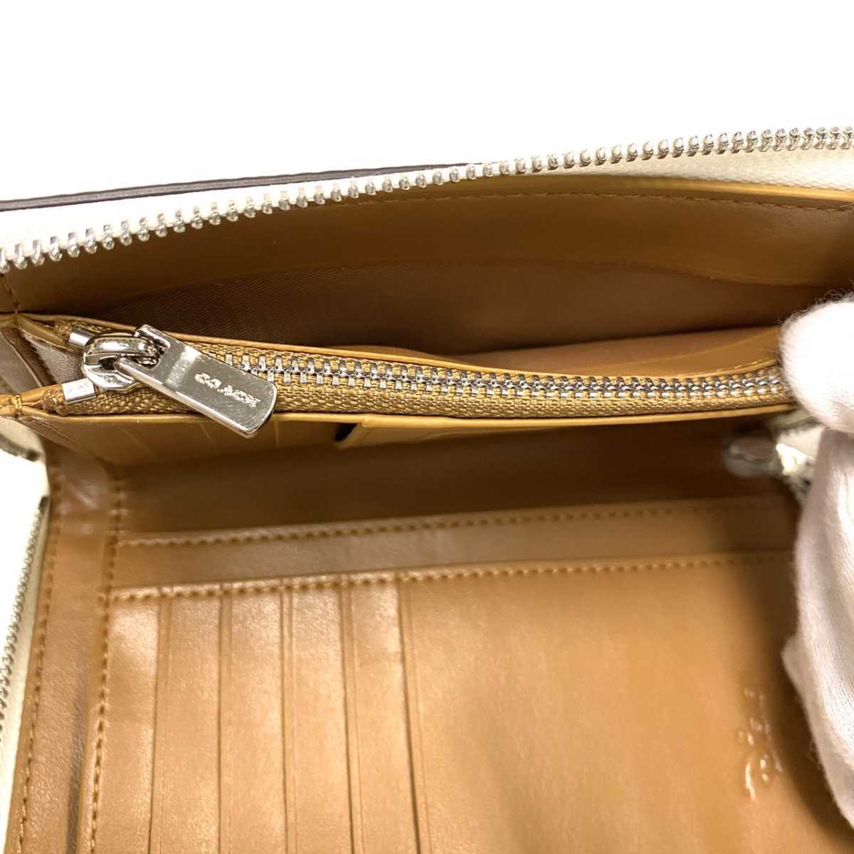 COACH コーチ ディズニーコラボ ダンボ 長財布 ラウンドファスナー 白 