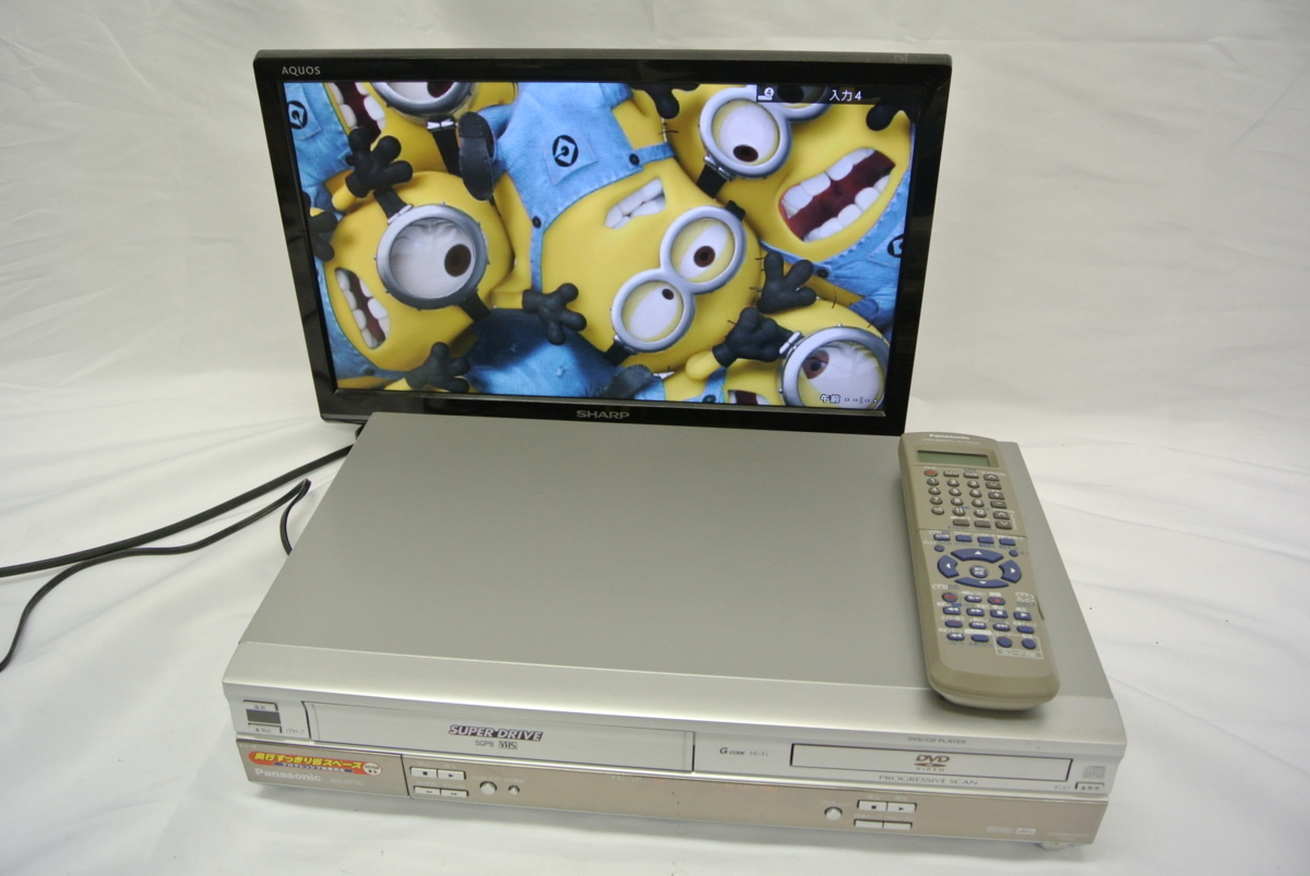 Panasonic パナソニック DVDプレーヤー VHSビデオ一体型 NV-VP30☆中古☆