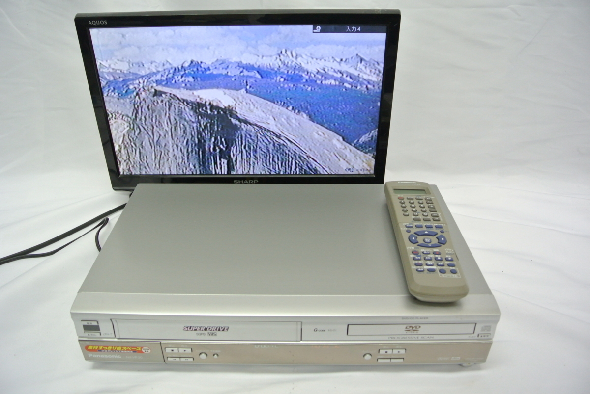 Panasonic パナソニック DVDプレーヤー VHSビデオ一体型 NV-VP30☆中古☆