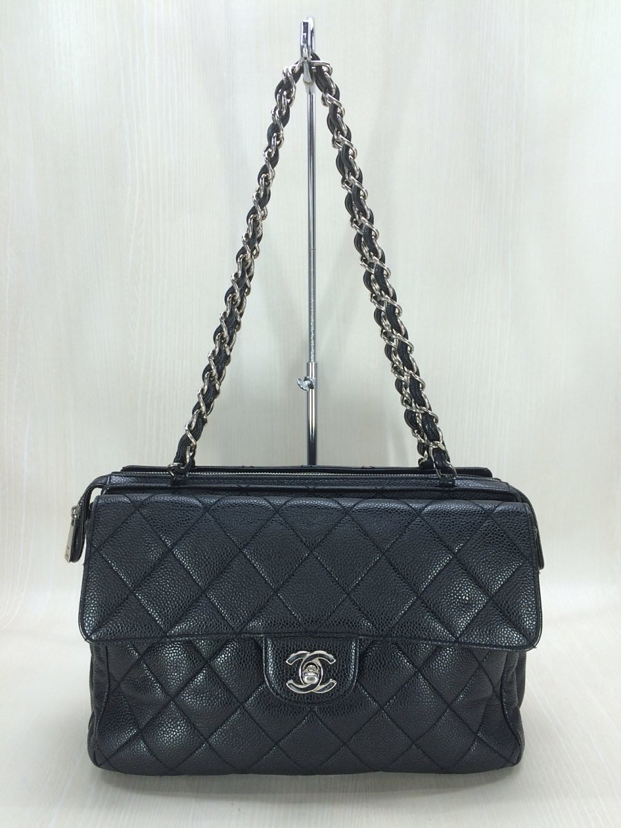 CHANEL ショルダーバッグ シャネル レザー 黒 公式通販 CCロゴ