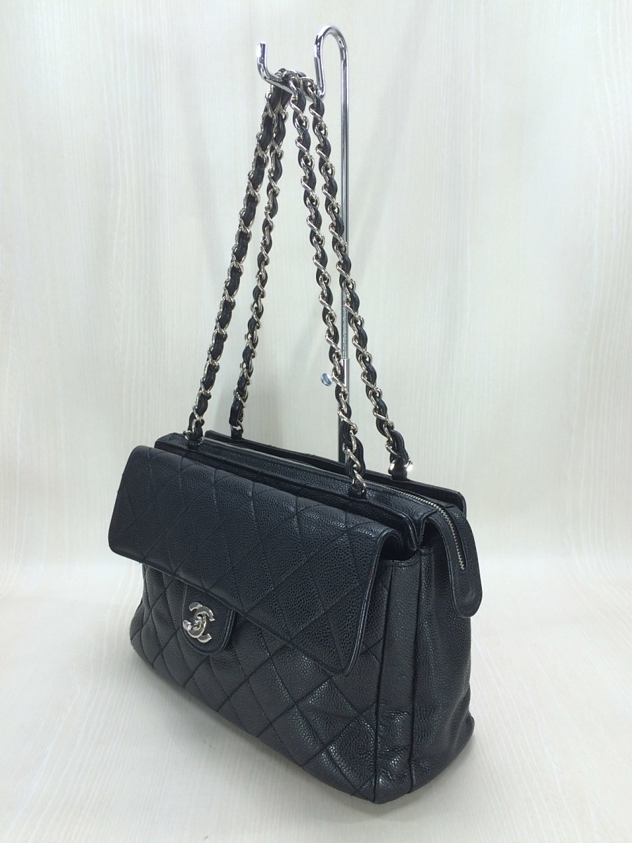 CHANEL ショルダーバッグ シャネル レザー 黒 公式通販 CCロゴ