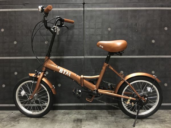 低価，定番 Aランク 折りたたみ自転車 シマノ製6段ギア 16インチ 軽量 14.5KG ブラウン(16インチ～)｜売買されたオークション情報、yahooの商品情報をアーカイブ公開 - オークファン 16インチ～